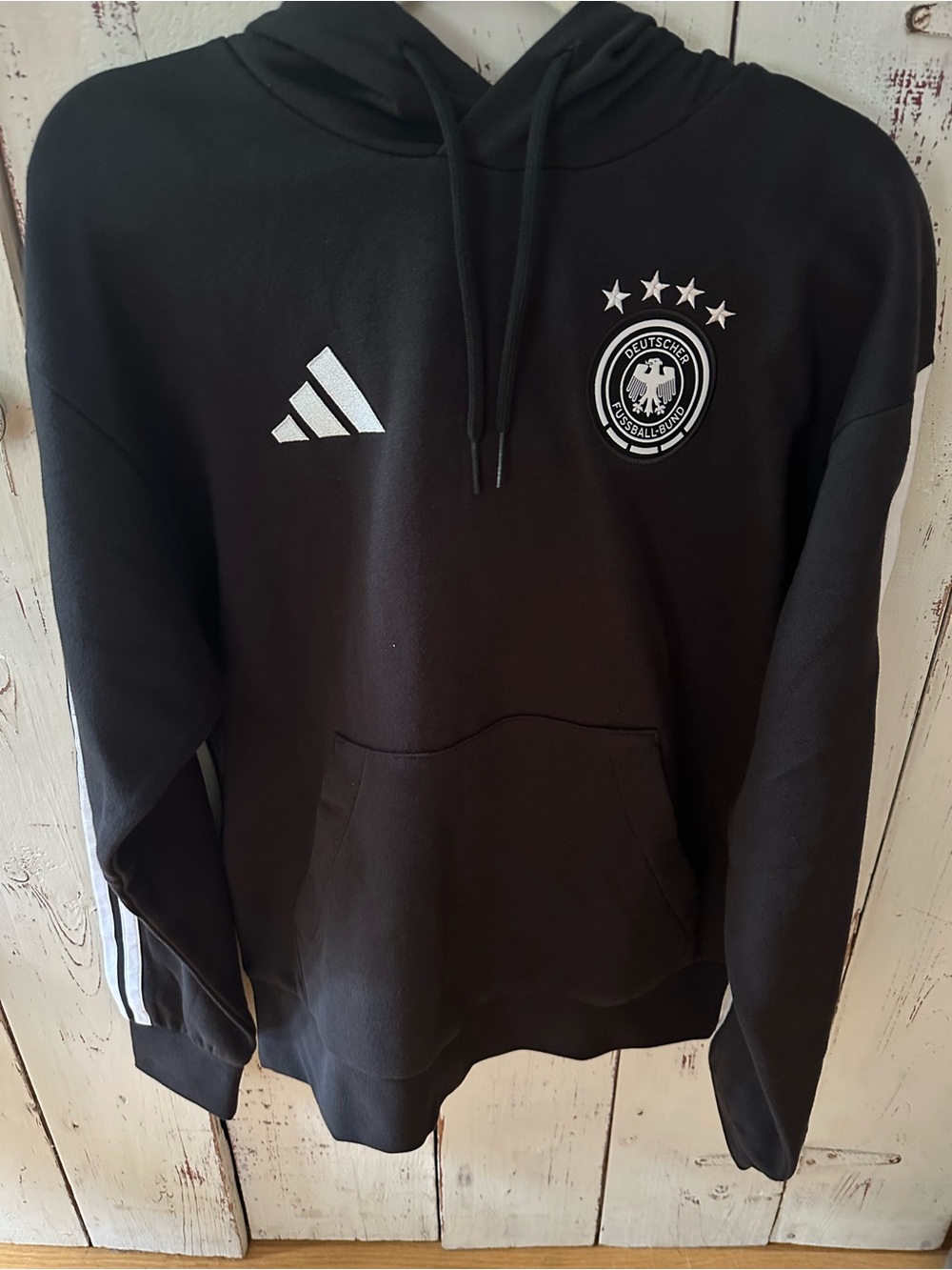 Adidas Germany Men's Black Hoodie Sweater